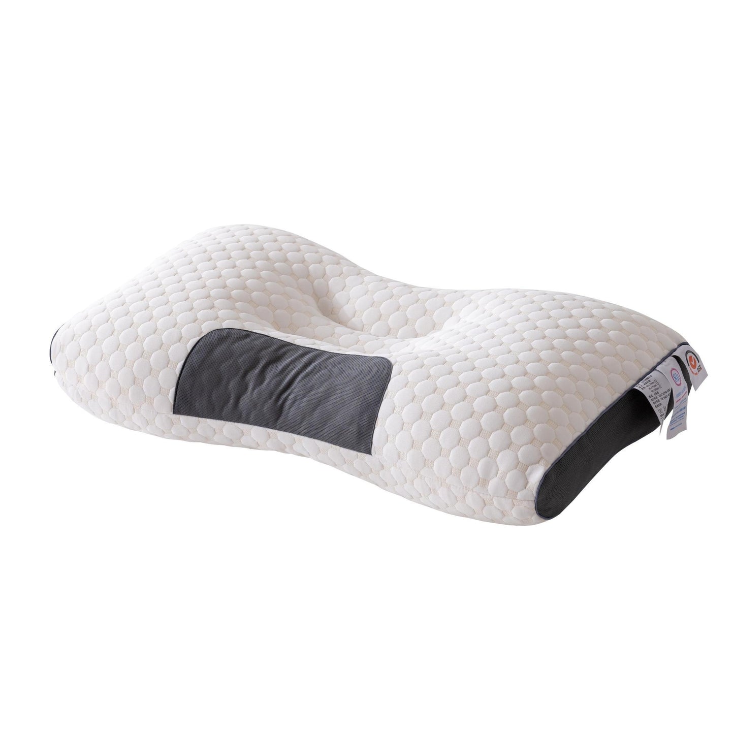 Knitted Massage Neck Pillow For Sleeping Soft, Adjustable Ergonomic Orthopedic Contour Support Pillow, High Quality Pillow Core, Removable Cove